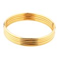thumbnail image 2 of Bracelet Vintage Simple pour Femmes en Acier Inoxydable, Bague Ronde, Bracelet en Acier Inoxydable, Bijou de Fête, Cérémonie, Cadeau d'Anniversaire, Or, 2 of 6