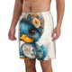 thumbnail image 2 of Fotbe Cute Sunflower Blue Duck Trajes de Baño Estampados para Hombre, Shorts de Verano de Secado Rápido, Ropa de Playa, Bañadores-XX-Large, 2 of 6