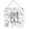 thumbnail image 1 of Carolines Treasures CJ2007-NDS66 Letter N Musical Note Letters Wall and Door Hanging Prints, 1 of 1