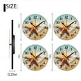 thumbnail image 2 of Battery Operated Analog Wall Clocks Non-Ticking Silent Modern Clock Decorative for Home,Office-Beautiful Starfish Lies On The Sand Of Beach(14inch), 2 of 4