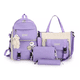 thumbnail image 1 of Set de Mochilas Escolar Malubero 4 Pzs Morado, 1 of 3