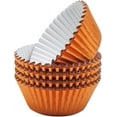 thumbnail image 3 of Standard Orange Foil Cupcake Liners Muffin Baking Cups for Party and More, 100-Count, 3 of 4