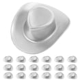 thumbnail image 1 of BRIGHTFUFU 20 piezas sombrero de vaquero en miniatura, decoración de sombrero de vaquero, sombrero de vaquera pequeño de plástico, 1 of 7