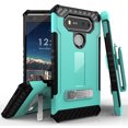 thumbnail image 1 of MINT/BLACK TRI-SHIELD RUGGED CASE COVER with MAGNETIC KICKSTAND + BELT CLIP HOLSTER + LANYARD STRAP FOR LG V20 PHONE (VS995, LS997, H918, US996, 6505A, H990, F800), 1 of 6