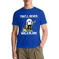 thumbnail image 2 of Vintage Father Son Family Autistic Kids Autism Awareness Dad Double Sided T-Shirt, OdeJous Blue T-Shirt S, 2 of 7