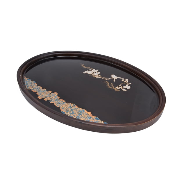 Bandeja de té para el hogar, bandeja de té de bambú, bandeja de bambú japonesa para servir, bandeja japonesa para servir, rendimiento inigualable Jadeshay A
