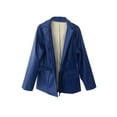 thumbnail image 3 of Pntutb Mujeres Casual Manga Larga Sólido Turndown Collar Botones Moda Abrigo Liquidación Pntutb Pntutb-2751, 3 of 5