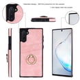 thumbnail image 5 of Feishell Fit for Samsung Galaxy Note 10 Case with 360° Rotatable Ring Holder,Shockproof Drop Resistant Premium Plain PU Leather Soft TPU Card Slots Kickstand Back Protective Phone Case,Pink, 5 of 8