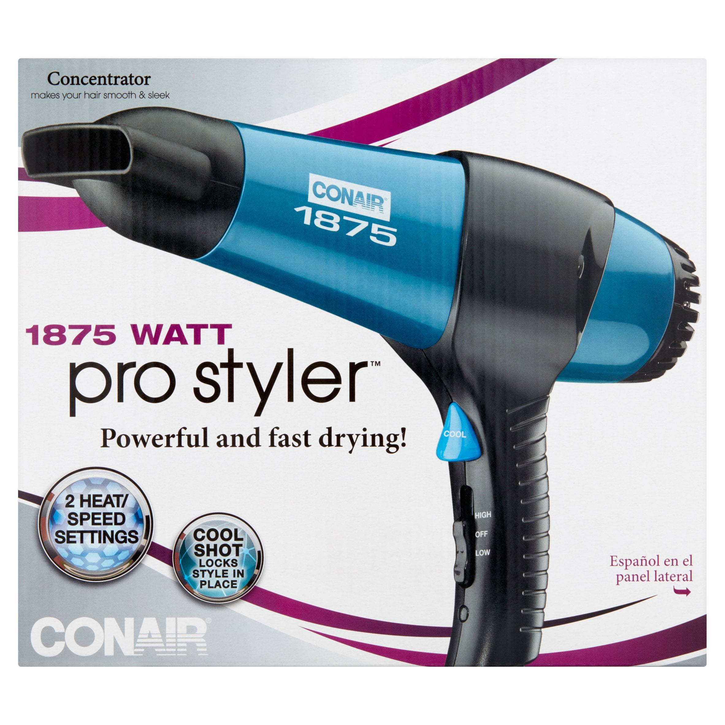 Conair Turbo Styler, Blue, Model 070B