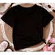 thumbnail image 2 of Camiseta de verano para niña - Tejido de poliéster transpirable, estampado de letras de aventura para preescolar, manga corta, cuello redondo, ideal para jugar al aire libre y vestir de forma informa, 2 of 5