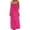Hot Pink |#6, variant on Women Backless Cami Dress, Summer Casual Sleeveless House Lounge Dresses, Spaghetti Strap Flowy Long Beach Sundress with Back Tie (Camel,3XL)
