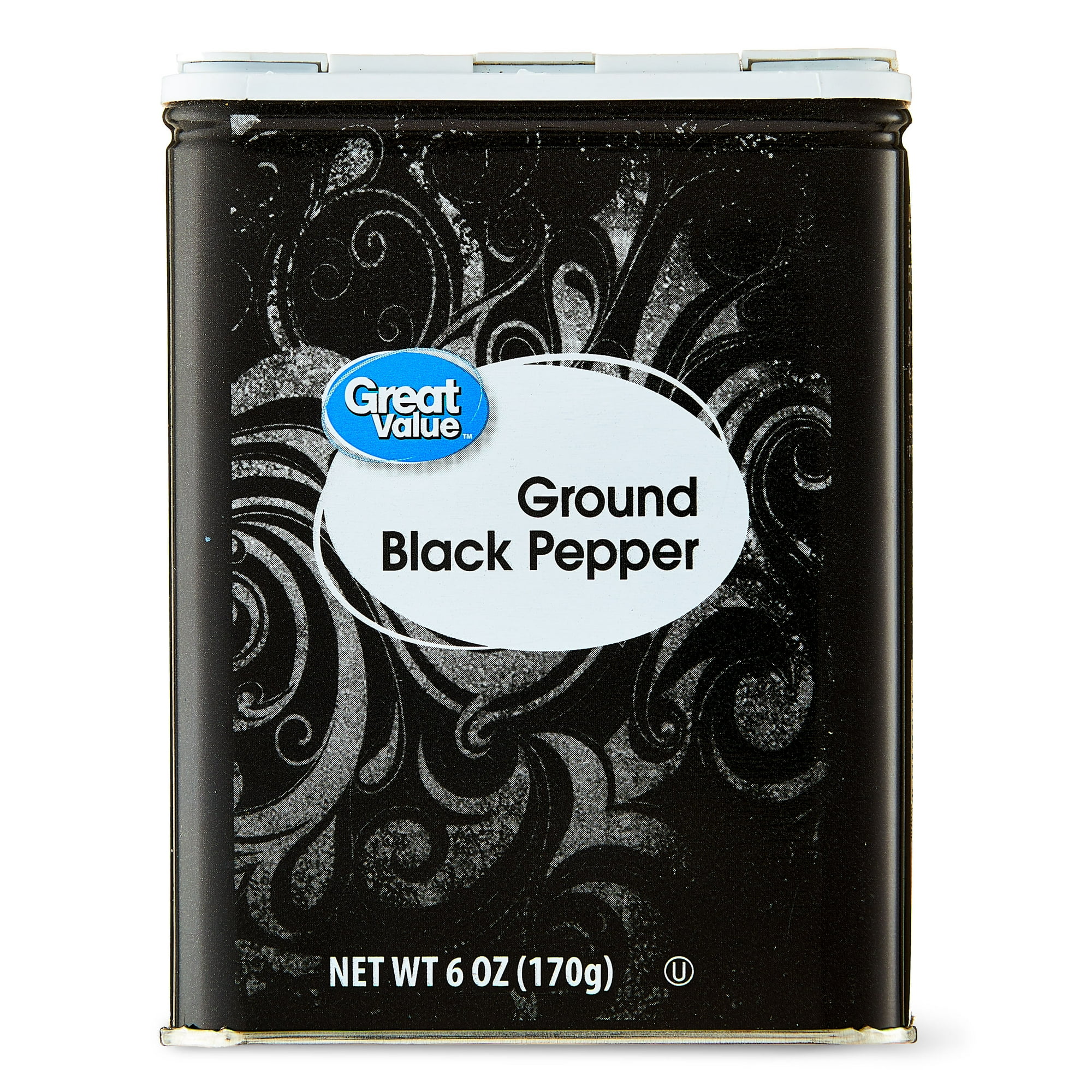 Great Value Ground Black Pepper, 6 oz