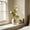20#White, variant on Single Artificial Peony Branch, Freely Bendable Adjustable Wired Stem, Soft 3D Full Fabric Petals, Long Lasting No Watering Faux Peony For Wedding Vase Living Room Table Arrangement
