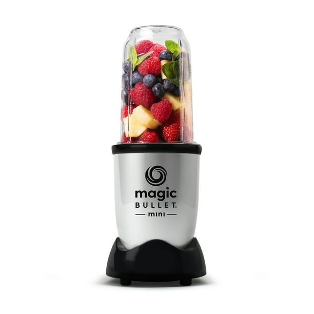 Magic Bullet Mini Blender 7 Piece Set 0 Watt With Cross Blade Silver Walmart Com Walmart Com