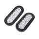 thumbnail image 2 of luces de posición laterales de 10 LED, ovaladas, de 6 pulgadas, IP67, impermeables, para montaje en superficie, para camión, remolque, color blanco, 2 of 14