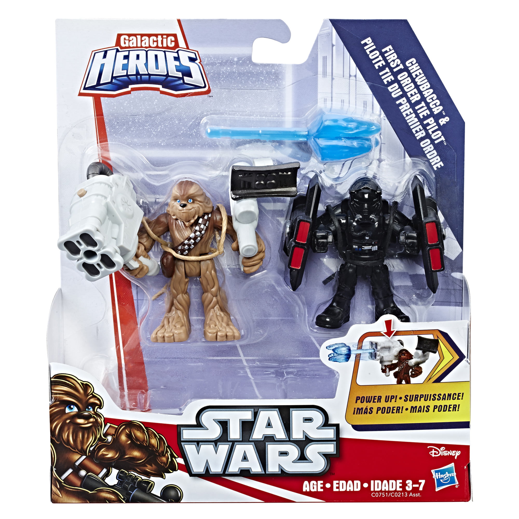 Chewbacca Mini Figure Star Wars Galactic Heroes Playskool for sale online