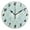 Black, variant on Clear Cerulean Block Round Wall Clock Battery Operated Silent Non-Ticking Bedroom Office Kitchen Home School Decor 10"(Black)