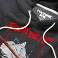 thumbnail image 2 of Friday The 13Th Axe Poster Unisex Adult Slim Fit Pull-Over Heather Hoodie, Charcoal, Small, 2 of 5