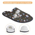 thumbnail image 3 of KLL Cosmic Slippers for Women Men House Slip on Indoor Outdoor Bedroom Furry Fleece Lined Ladies Comfy Anti-Skid Rubber Hard Sole-Medium, 3 of 8