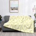 thumbnail image 2 of Zufioo Green Pears Print Horizontal Flannel Blanket, Anti-wrinkle, Anti-shrinkage, Anti-allergic Plush Blanket, Household Items Suitable for Bedroom-80"x60", 2 of 6