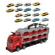 thumbnail image 4 of Juego de vehículos de lanzamiento Hugo Juguete transportador rojo con 16 coches, 4 of 9