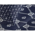 thumbnail image 4 of Ambesonne Geometric Quilted Bedspread Set 3 Pcs, Marine Motifs Aquatic, King Size, Dark Blue and White, 4 of 5