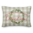 thumbnail image 2 of Creative Products We Wish you a Merry Christmas 14x20 Spun Poly Pillow, 2 of 3