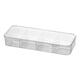 thumbnail image 2 of Organizador de almacenamiento para cajas de lápices de plástico extra grandes, contenedor translúcido apilable para material de oficina transparente, manillas con cierre de presión, 2 tamaños, 1 juego, 2 of 7
