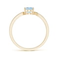 thumbnail image 2 of Angara Natural 0.6 Ct. Aquamarine with Diamond Classic Ring in 14K Yellow Gold for Women (Ring Size: 11.5), 2 of 8