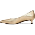 thumbnail image 3 of Naturalizer Women's Natalia Kitten Heel Pointed Toe Pump Dark Gold Leather 12M, 3 of 5