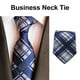 thumbnail image 3 of Corbata a cuadros para hombre ANGGREK de Hilo de poliéster estilo clásico, 3 of 8