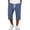 Navy, variant on Men's Pants Elastic Waist Drawstring 3/4 Length Solid Textured Knit Loose Soft Breathable Summer Bottoms for Gym Workout Weekend Outings and Active Days Navy XL