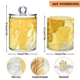thumbnail image 3 of Yellow Palm Leaves Translucent Plastic Cans Storage Canisters with Lid Set of 4, 3 of 7
