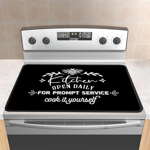 Stove Cover Stove Covers For Electric Stoves Foldable Multipurposeglass Top Protector Thick Natural Rubber Anti-Slip Coating Expands Usable Space (27.9inx20in) (bee33)