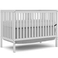 HSUNNS 4in1 Convertible Crib, Baby Crib with Slats, Certified Baby