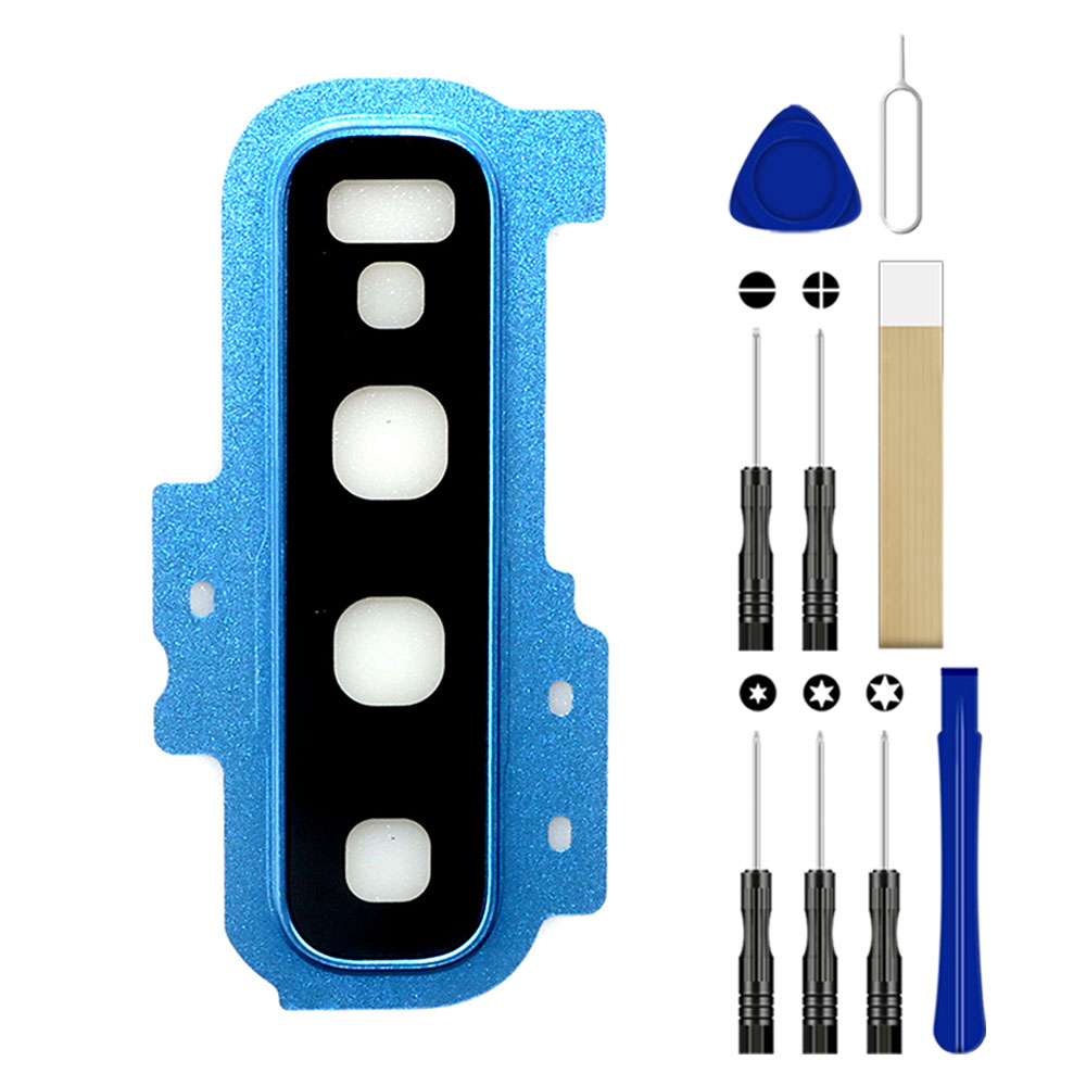 1 Pcs For Samsung Galaxy S10+ Plus G9750 SM-G9750 Phone Replacement Rear Camera Glass Lens Cover Frame Tool