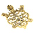 thumbnail image 3 of Large Turtle Rhinestone Brooch, 3 of 3
