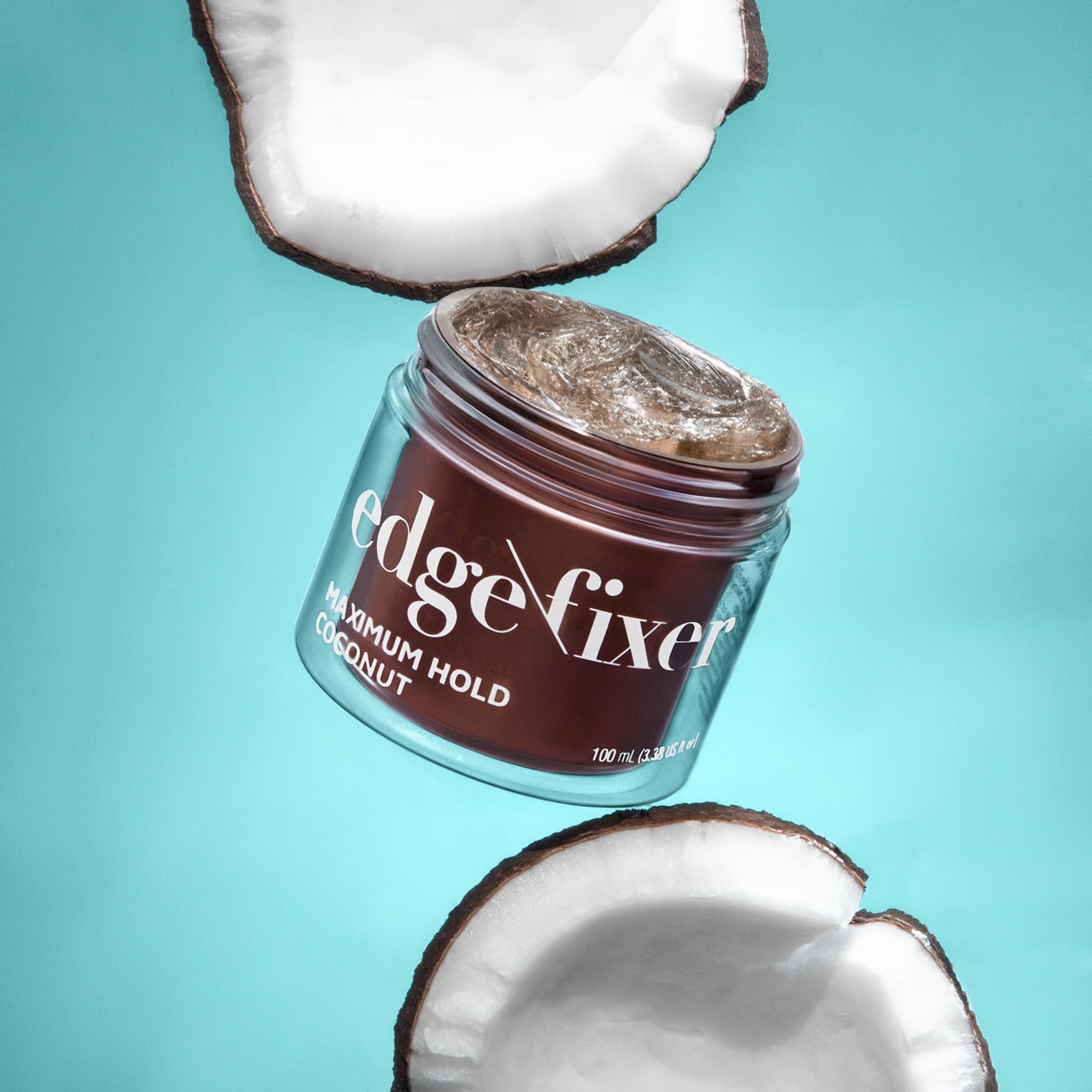 KISS Colors & Care Maximum Hold Edge Fixer,  100 mL (3.38 US fl. oz.) - Coconut