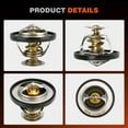 thumbnail image 2 of Techie Engine Thermostat 52028898AE Compatible with 2003-2018 Ram 1500 2500 3500,Dodge Challenger Charger Durango Magnum 5.7L 6.1L 6.2L 6.4L Jeep Commander Grand Cherokee 5.7L 6.1L 6.4L, 2 of 6