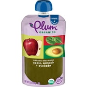 Plum Organics Stage 2 Organic Baby Food, Apple, Spinach, and Avocado, 3.5 oz Pouch