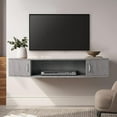 Floating TV Stand Wall Mounted Entertainment Center Media Console Storage Under TV Stone