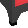 thumbnail image 5 of vidaXL Armoire de Rangement Anthracite et Rouge 90x40x180 cm Steel, 5 of 5