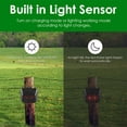 JINYI 4 Pack Solar Animal Repeller Outdoor with Red LED Lights Humane ...