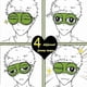 thumbnail image 2 of Shinywear Cute Sleeping Mask Eye Mask Plush Blindfold Travel Sleep Masks Super Soft Funny Eye Cover (Green Frog), 2 of 5