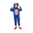 thumbnail image 3 of Body de Sonic para Halloween para niños y niñas, disfraz de cosplay para niños, mono de dibujos animados de Sonics Anime con guantes blancos, regalo, 3 of 5