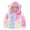 1-57Pink201, variant on CAIVO Toddler Girls Winter Windproof Tie Dye Hooded Coats Jacket Kids Warm Outerwear Long Sleeve Cozy Dailywear