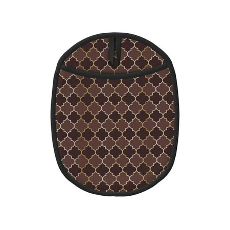 

Matuu Brown Gold Grid for Non Slip Pot Holder for Kitchen Baking and Cooking Silicone Pot Mat Mitten With Hanging Loop Heat Resistant 7.5 x 9.4 Inches