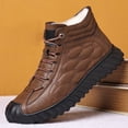 thumbnail image 2 of NOKIO Men'S Insulated Warm High-Top Cotton Shoes Men's Winter Thick Warm Casual All Soft Cotton Shoes Cold Proof Snow Boots Men'S Snow Adventure Boots, 2 of 5