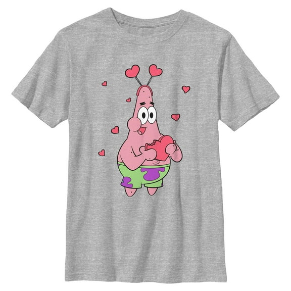 Boy's SpongeBob SquarePants Patrick Star Heart Lover Graphic T-Shirt