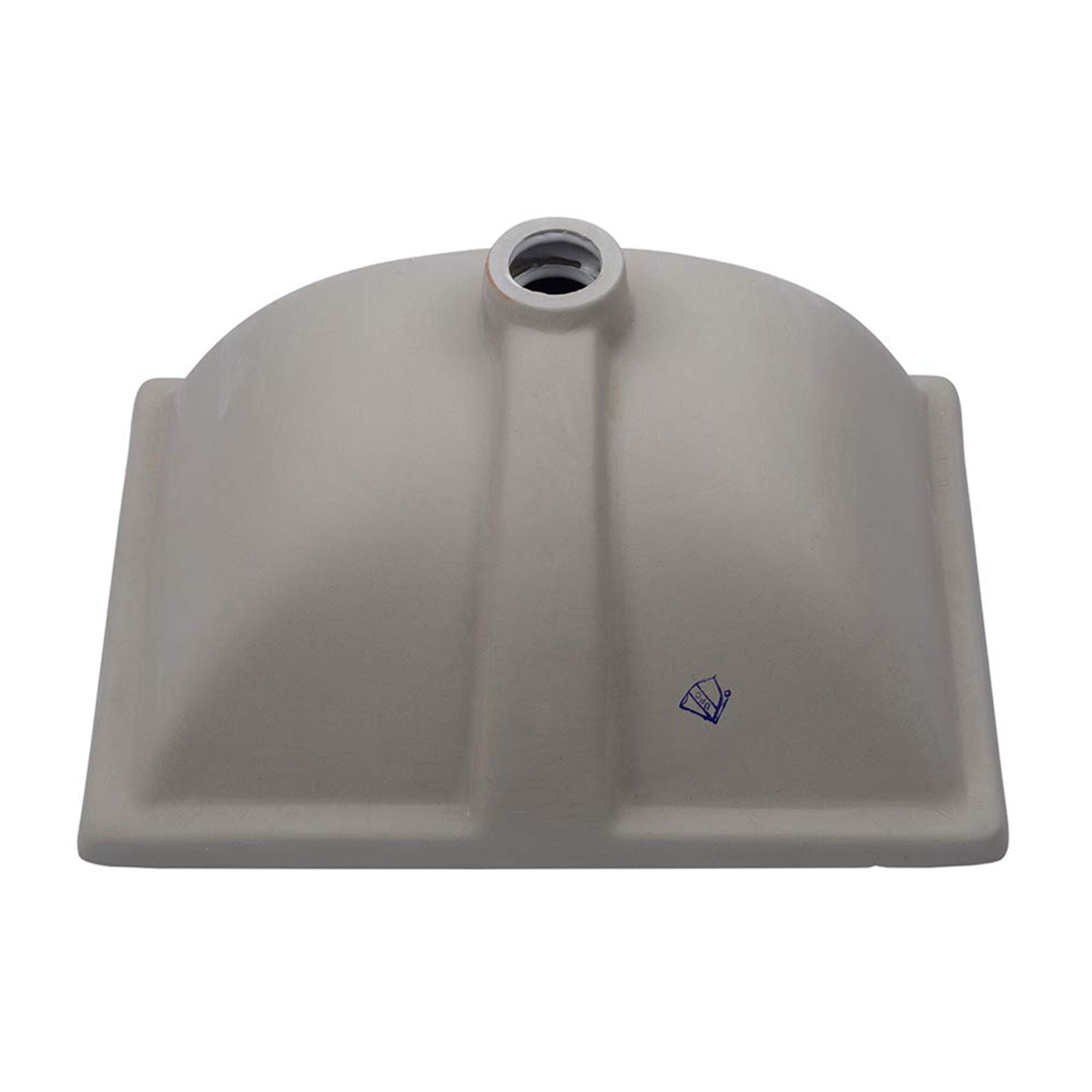 20.25" X 15" White Ceramic Undermount Bathroom Sink with Overflow